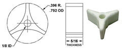 Crown Engineering 17413 SPIDER INSULATOR .793 OD X 1/8" ID  | Midwest Supply Us