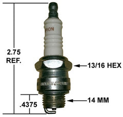 Crown Engineering J8C CHAMPION SPARK PLUG  | Midwest Supply Us