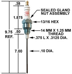 Crown Engineering CA498 IGNITER/I-33-6 W/7" TIP  | Midwest Supply Us