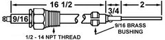Crown Engineering 27534 SUPERIOR BOILER ELECTRODE  | Midwest Supply Us