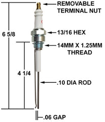 Crown Engineering CA657 IGNITER/REPL ECLIPSE 10014597  | Midwest Supply Us