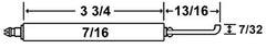 Crown Engineering 21735 GORDON PIATT ELECTRODE  | Midwest Supply Us