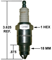 Crown Engineering K97F CHAMPION SPARK PLUG  | Midwest Supply Us