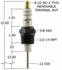 Crown Engineering I-6-12 AUBURN IGNITER  | Midwest Supply Us