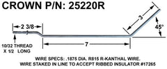 Crown Engineering 25220R M. HONEYWELL - ROD ONLY  | Midwest Supply Us