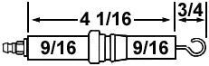 Crown Engineering 20905 CLEAVER BROOKS ELECTRODE 94-179  | Midwest Supply Us