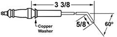 Crown Engineering 27178 RAY OIL BURNER ELECTRODE 53908  | Midwest Supply Us