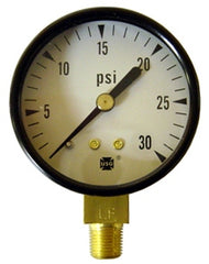 Crown Engineering 41404 PSI GAUGE 0-30 psi, 2" FACE, 1/8 NPT  | Midwest Supply Us