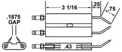 Crown Engineering 22243 S.T. JOHNSON ELECTRODE A8067  | Midwest Supply Us