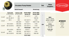 Crown Engineering 10023 SPIRALINK PUMP COUPLER 1/2 - 3/4 HP  | Midwest Supply Us