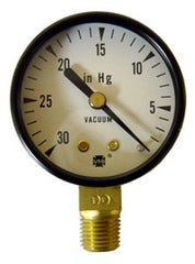 Crown Engineering 41406 VAC GAUGE 0-30 Hg, 2" FACE, 1/4 NPT  | Midwest Supply Us