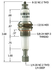 Crown Engineering WCC-12KH AUBURN LIQUID LEVEL PLUG  | Midwest Supply Us