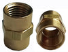 45295 | BRASS ADAPTOR 1/4 TO 1/4 FNPT | Crown Engineering