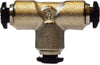 20741N | 3MM P-I UNION TEE N-PLTD, Brass Fittings, Nickel Plated Push In Fittings, METRIC UNION TEE | Midland Metal Mfg.