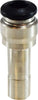 20760N | 12MM STUD X 8MM OD P-I REDUCER N-PLTD, Brass Fittings, Nickel Plated Push In Fittings, METRIC REDUCER | Midland Metal Mfg.