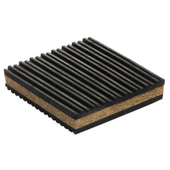 Mars Controls 52110 Anti-Vibration Pad Cork/Rubber 4x4x1 Inch for Mechanical/Electric Machines Maximum Loading of 60 Pound/Square Inch  | Midwest Supply Us
