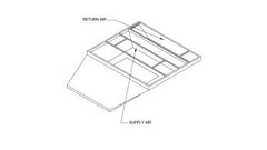 Lennox 22W67 Lennox C1ACURB30D, Curb Adapter, 70-3/4 x 134-13/16" to 102-1/8 x 86-1/8", 20" H.  | Midwest Supply Us
