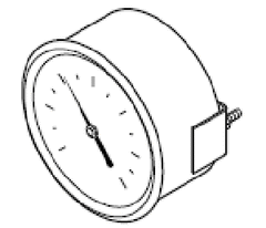 Schneider Electric (Barber Colman) 2422-002 3.5" RECVR GAUGE 3/15# FlushMt  | Midwest Supply Us