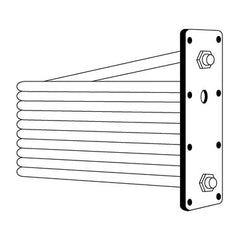 Thermoflow/Everhot V1 Gasket Coil 8 Bolt Hole for Burnham Tankless Coils  | Midwest Supply Us