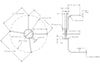 24L56 | Lennox 24L5601, 4-Leg Motor Mount, 48 Frame, 23-13/16