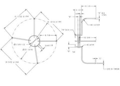 Lennox 24L56 Lennox 24L5601, 4-Leg Motor Mount, 48 Frame, 23-13/16" Bolt Circle  | Midwest Supply Us