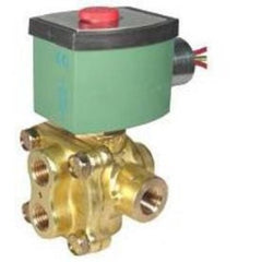 ASCO 8342G003MS Solenoid Valve 8342 4-Way Brass 3/8 Inch NPT 120 Alternating Current PTFE  | Midwest Supply Us