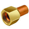 A32702 | Swivel Adapter 4 Pack Brass 1/2 x 1/2 Inch Female Flare SAE x Solder | J/B Industries SAE Fittings