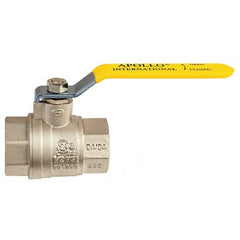 Apollo Products 94A10101 Ball Valve 94A-100 Brass 1/4 Inch NPT 2-Piece Full Port  | Midwest Supply Us