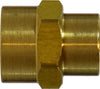 28184L | 1/2 X 1/4 (FIP X FIP LP BS COUPLING), Brass Fittings, Pipe, Reducing Coupling | Midland Metal Mfg.