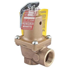 Watts 174A-30-1FS Relief Valve Water Pressure with Flood Sensor 1 Inch Female Bronze 30PSI 250 Degrees Fahrenheit  | Midwest Supply Us