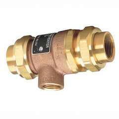 Watts 9DM2-34 Backflow Preventer 9D Vacuum Breaker 3/4 Inch Brass Dual Check with Intermediate Atmospheric Vent NPT 175 Pounds per Square Inch  | Midwest Supply Us