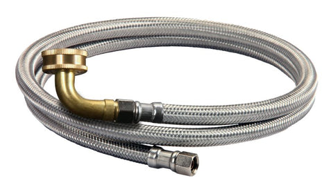 Everflow 28748-NL EVERFLOW 28748-NL 48" SS BRAIDED DW CNCTR 3/8 COMP X 3/4" FEMALE HOSE THREAD SWIVEL ELBOW LEAD FREE  | Midwest Supply Us