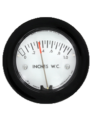 Dwyer Instruments 2-5005-NPT Differential pressure gage | range 0-5.0" w.c. | 1/8" male NPT connection.  | Midwest Supply Us