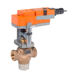 Belimo G350B-N+SVX120-3 Globe Valve | 2" | 3 Way | 40 Cv | w/ Non-Spring | 120V | Floating Point  | Midwest Supply Us