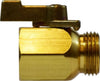 30161 | 3/4 FGH X MGH ONE WAY BALL VALVE, Brass Fittings, Garden Hose, One Way Ball Valve FGH x MGH | Midland Metal Mfg.