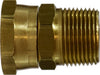 30182 | 3/4 X 3/4 (FGH X MIP SWIVEL ADAPT), Brass Fittings, Garden Hose, Swivel FGH x Male Pipe | Midland Metal Mfg.