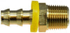 30206 | 1/2 X 3/8 (PO(HB X MIP ADAPTER)), Brass Fittings, Push On Hose Barb, Male Adapter | Midland Metal Mfg.