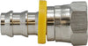 30230SS | 1/4X1/4 (SS POHB X F 45/37 FL SWV), Brass Fittings, Stainless Steel Push On Hose Barb, Stainless Steel SAE/JIC 45 Deg/37 Deg Female Swivel | Midland Metal Mfg.