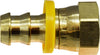 30236 | 5/8X1/2 POHB X F 45/37 FL SWVL, Brass Fittings, Push On Hose Barb, SAE/JIC Dual 45 Deg/37 Deg Female Swivel | Midland Metal Mfg.