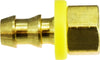 30310 | 1/4 X 3/16 (POHB X F INV FL ADPT), Brass Fittings, Push On Hose Barb, Inverted Flare Female Adapter | Midland Metal Mfg.