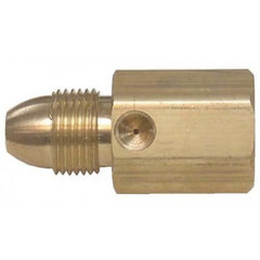 Fairview Fittings 2020-#54 Adapter Pressure Test Brass Male POLxFemale POL with 1/8 Inch Tap  | Midwest Supply Us