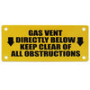 SIGNDV | Sign for Direct Venting | Gas Vent Sign