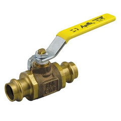 Apollo Products 77W10301A 77W Series 1/2" Two-Piece Full Port Press End Bronze Ball Valve  | Midwest Supply Us