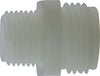 31055 | 3/4MGH X 3/8MIP WHITE NYLON ADPT, Plastic Fittings, Plastic Garden Hose Fittings, Adapter Garden to Pipe Thread | Midland Metal Mfg.