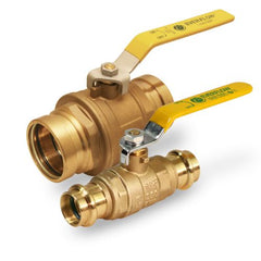 Everflow 310R112-NL 1-1/2" Full Port PRESS Brass Ball Valve Lead Free  | Midwest Supply Us