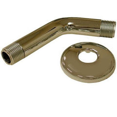 Pasco 11857 Shower Arm with Flange Chrome 6 Inch Brass  | Midwest Supply Us