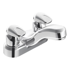 Moen 8886 Lavatory Faucet M-Press Metering Centerset 4 Inch Spread 2 Lever ADA Chrome 0.5 Gallons per Minute  | Midwest Supply Us