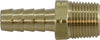 32455 | 1/2 BARB X 3/8 BSPT MALE ADAPTER, Brass Fittings, BSPT/ BSPP Fittings, Brass Rigid Male Barb Adapter | Midland Metal Mfg.