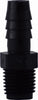 33012B | 3/8 X 1/4 (HB X MIP BLK POLY ADPT), Plastic Fittings, Plastic Hose Barbs, Male Adapter Hose ID x MIP | Midland Metal Mfg.