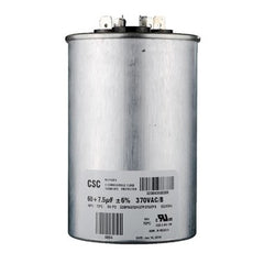 York S1-02425043700 Capacitor Run Dual 60/7.5 MFD 440 Volt Round 12295  | Midwest Supply Us